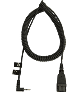 Jabra QD to 2.5mm Jack Coiled Cord