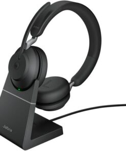 Jabra Evolve2 65 UC Stereo USB-A Headset with Charging Stand