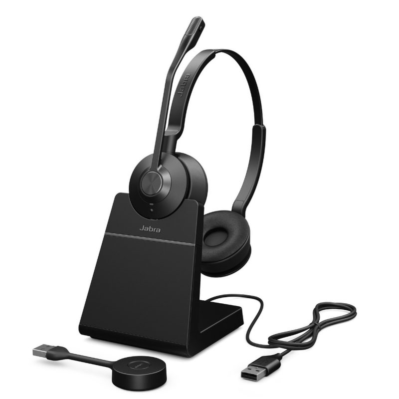 Jabra Engage 55 MS Stereo USB-A Headset with Charging Stand