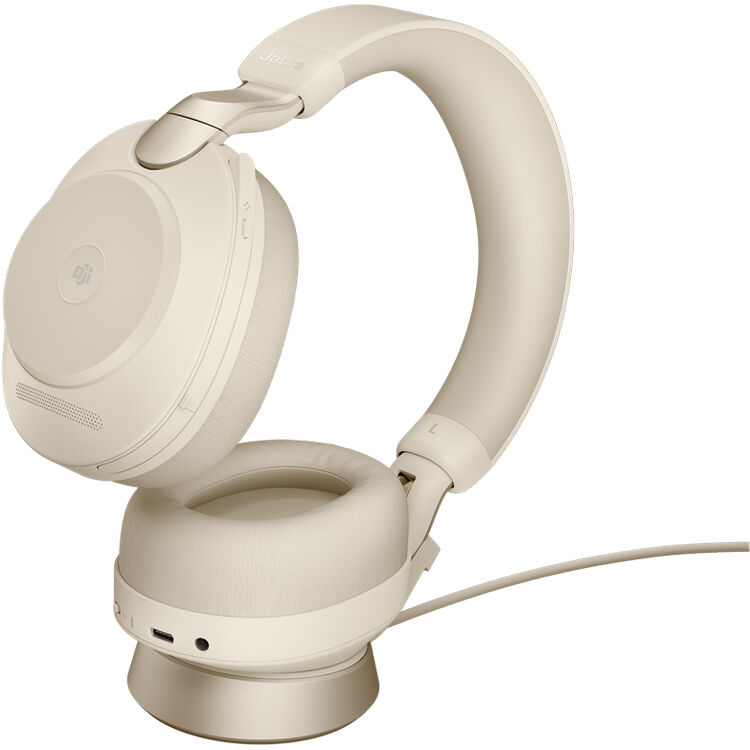 Jabra Evolve2 85 with Charging Stand Beige