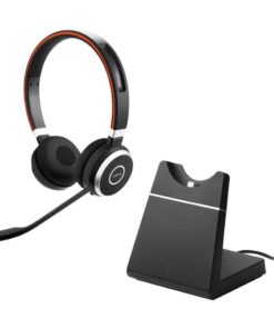 Jabra Evolve 65 SE UC Stereo Bluetooth Headset with Charging Stand